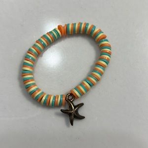 Clay bead ocean bracelet